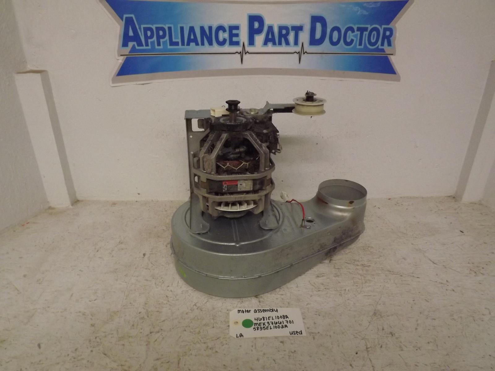 LG Dryer 4681EL1008A MEK37661701 5835EL1002A Motor Assembly Used LG Dryer 4681EL1008A MEK37661701 5835EL1002A Motor Assembly Used